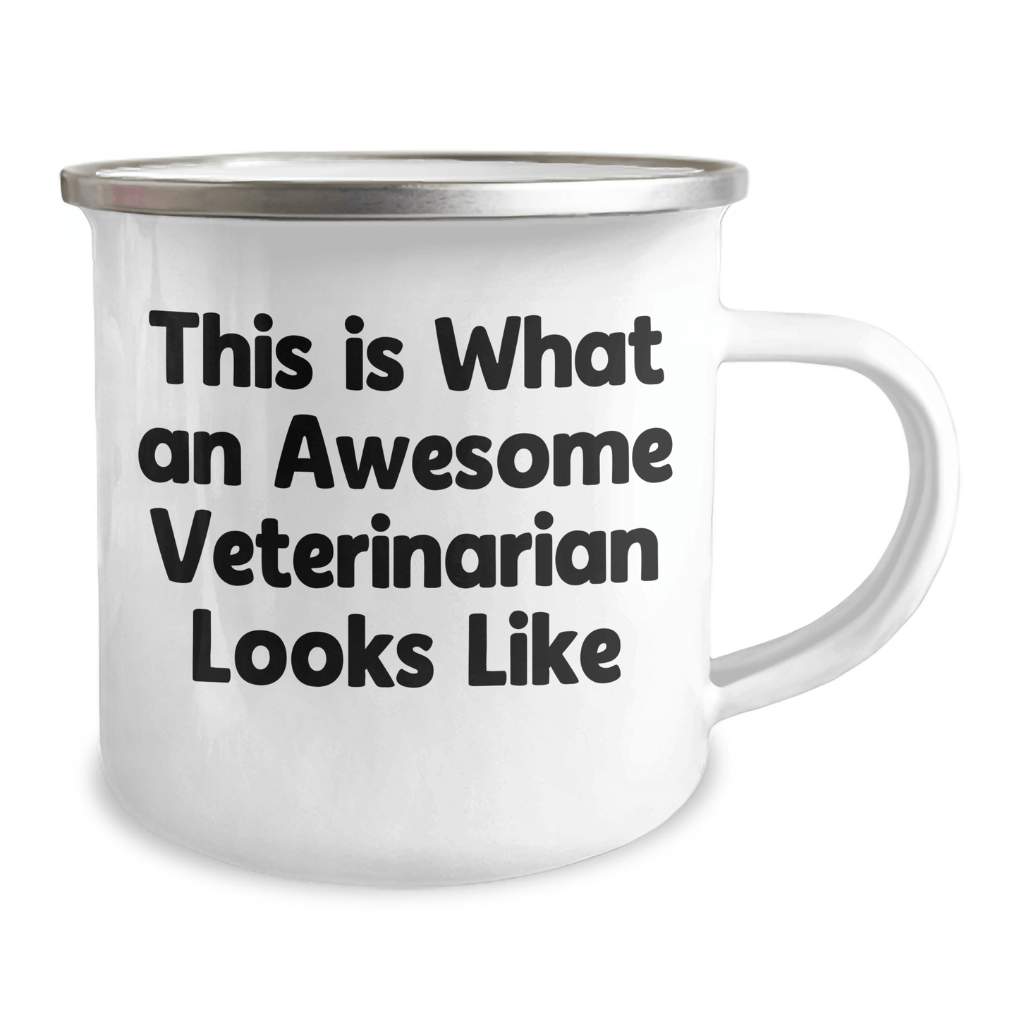 Funny Veterinarian Gifts from Family - This Is What An Awesome Veterinarian Looks Like Camping Mug for Father's Day - Victory Thru Vision 