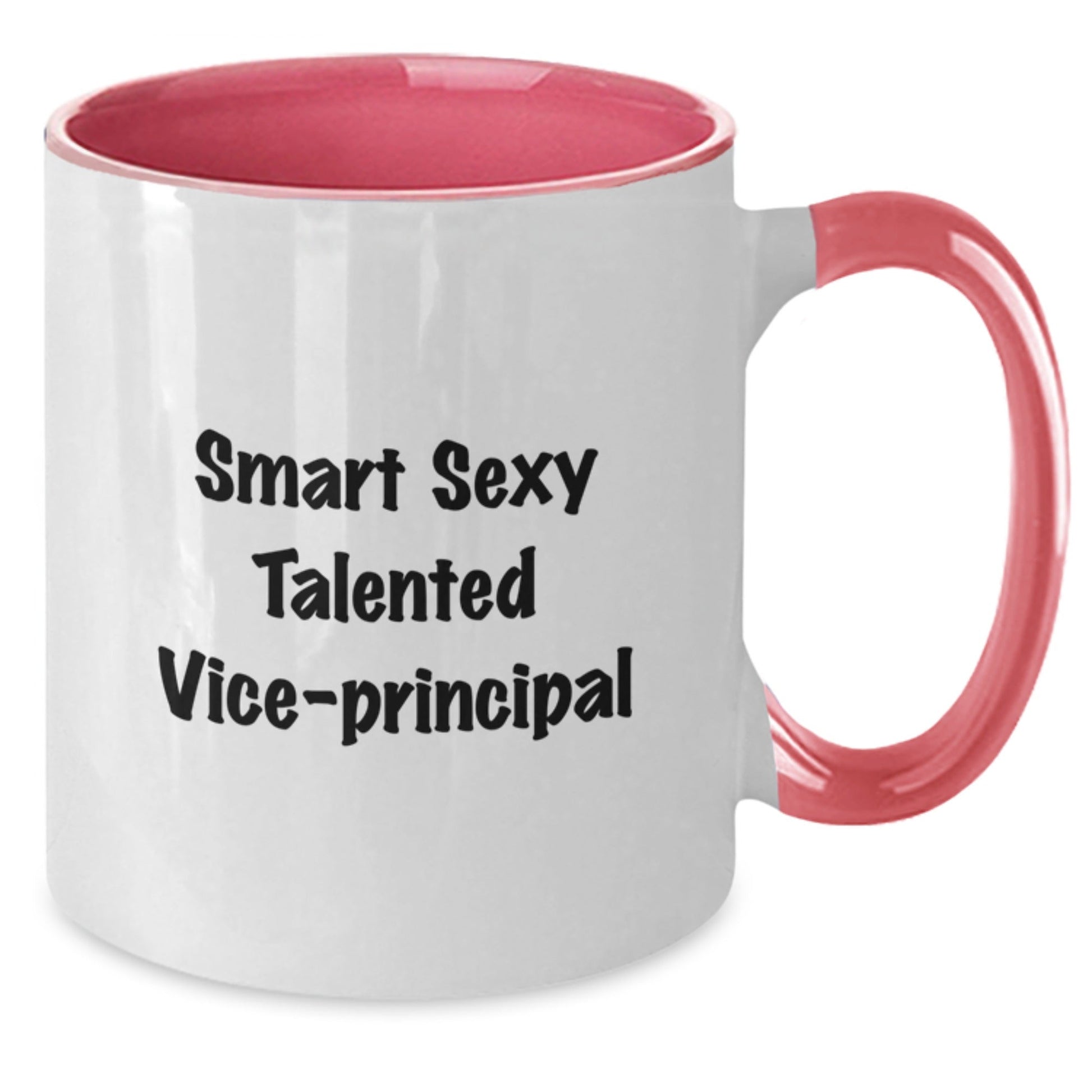 Funny Vice - Principal Quotes Two Tone Coffee Mug Gifts for Men, Women, Coworkers, Family, Friends, Unique Birthday Present - Victory Thru Vision