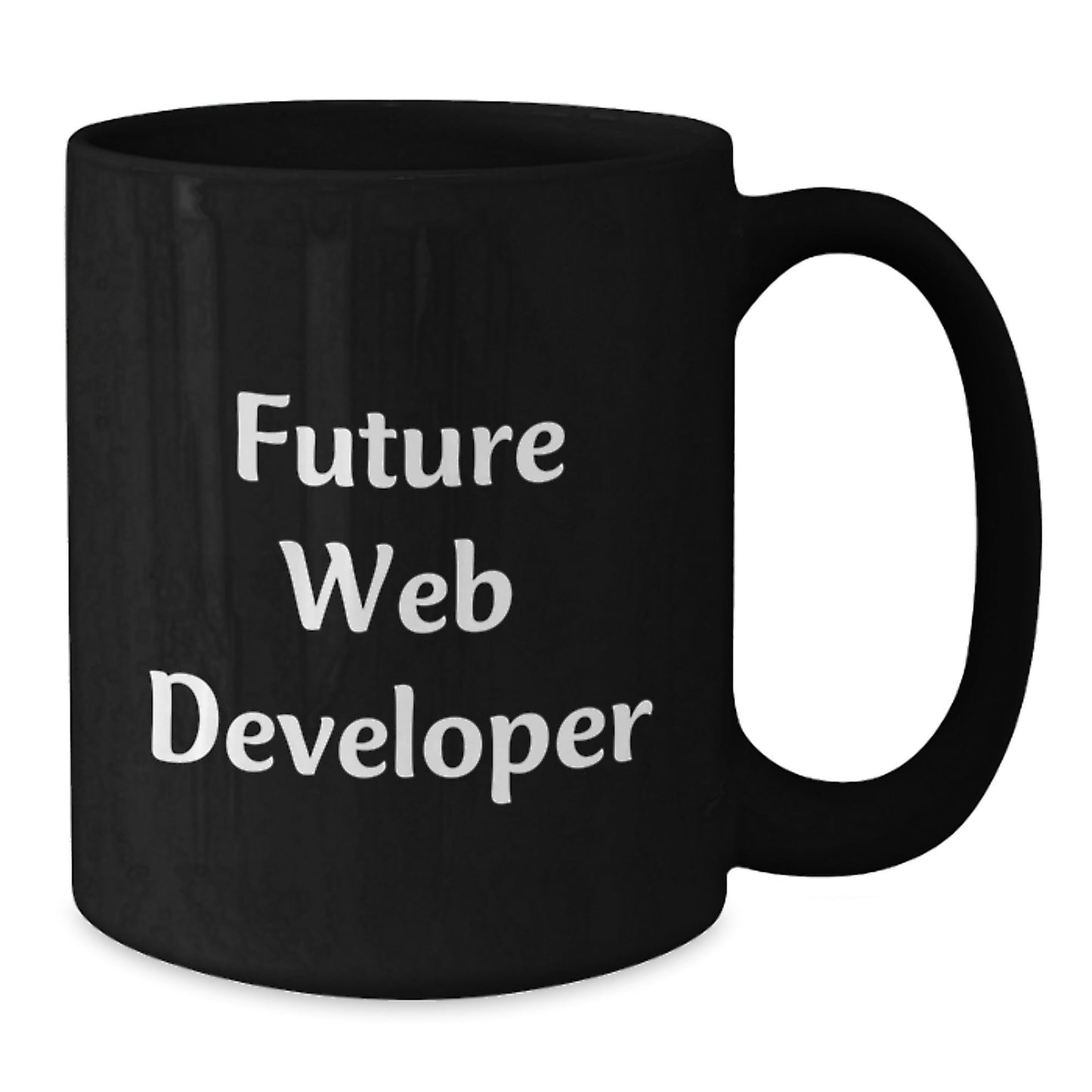 Funny Web Developer Gifts from Friends for Future Web Developers, Inspirational Black Coffee Mug for Graduation - Victory Thru Vision
