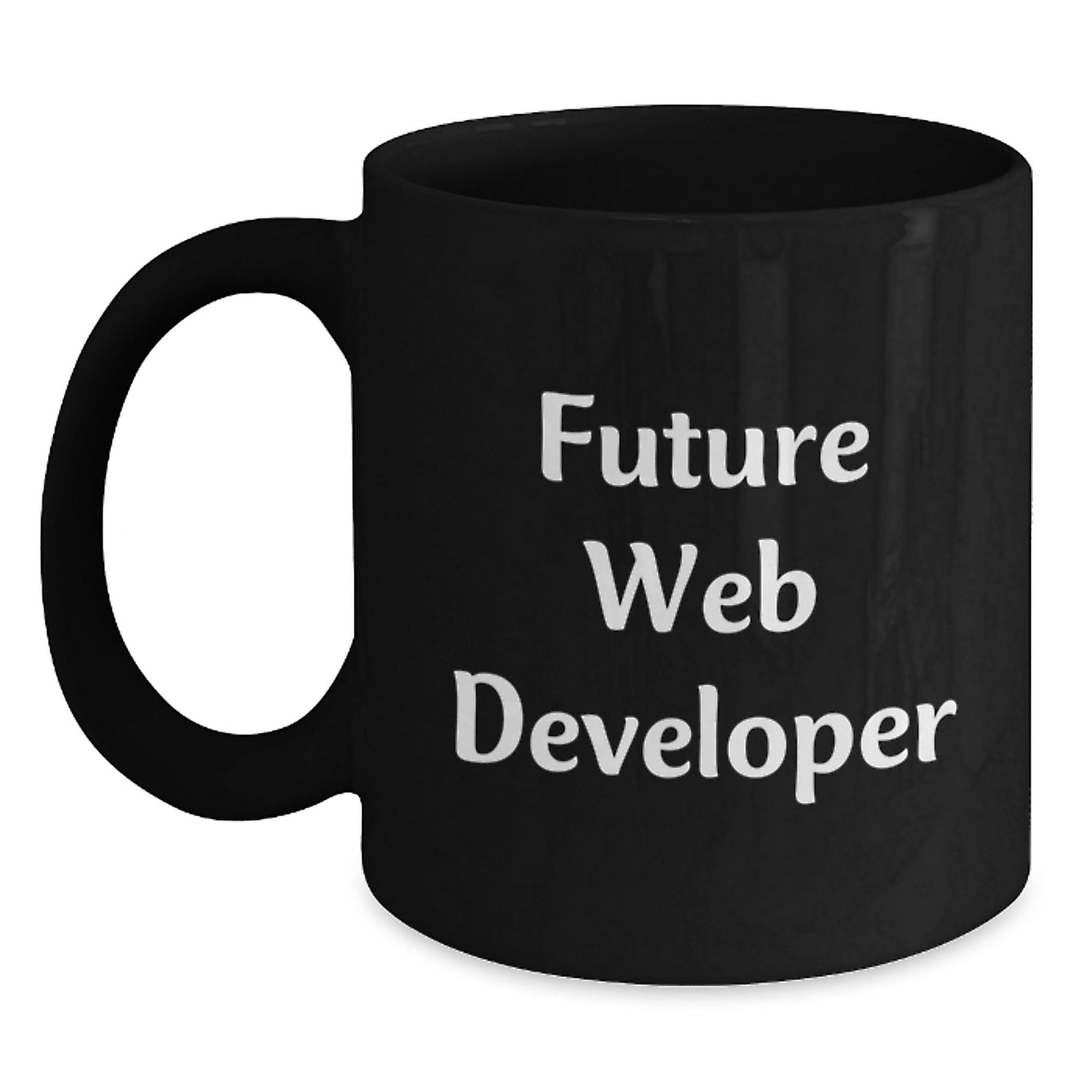Funny Web Developer Gifts from Friends for Future Web Developers, Inspirational Black Coffee Mug for Graduation - Victory Thru Vision