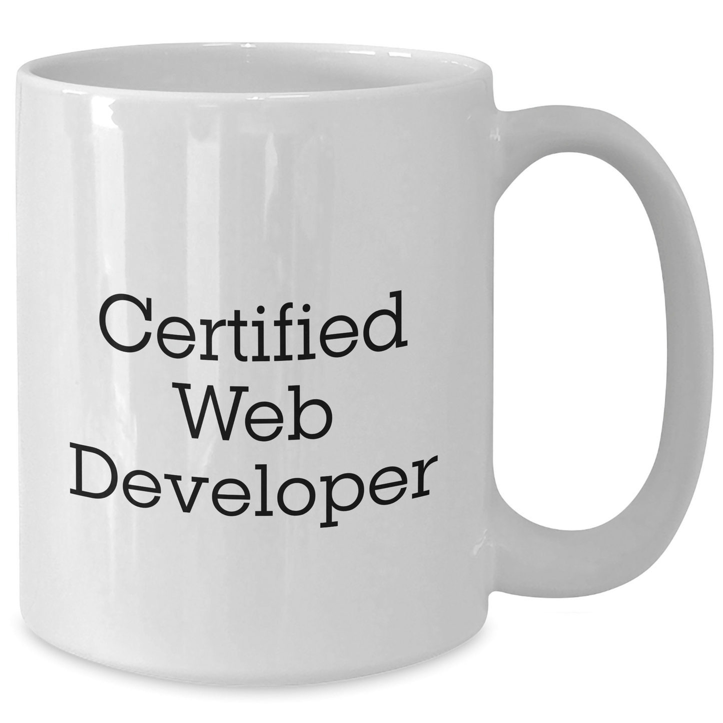 Funny Web Developer Quote Gifts from Dad, Father's Day Unique Gifts for Web Developer, White Coffee Mug, 11oz or 15oz Capacity, Ceramic, Microwave, and Dishwasher Safe - Victory Thru Vision 