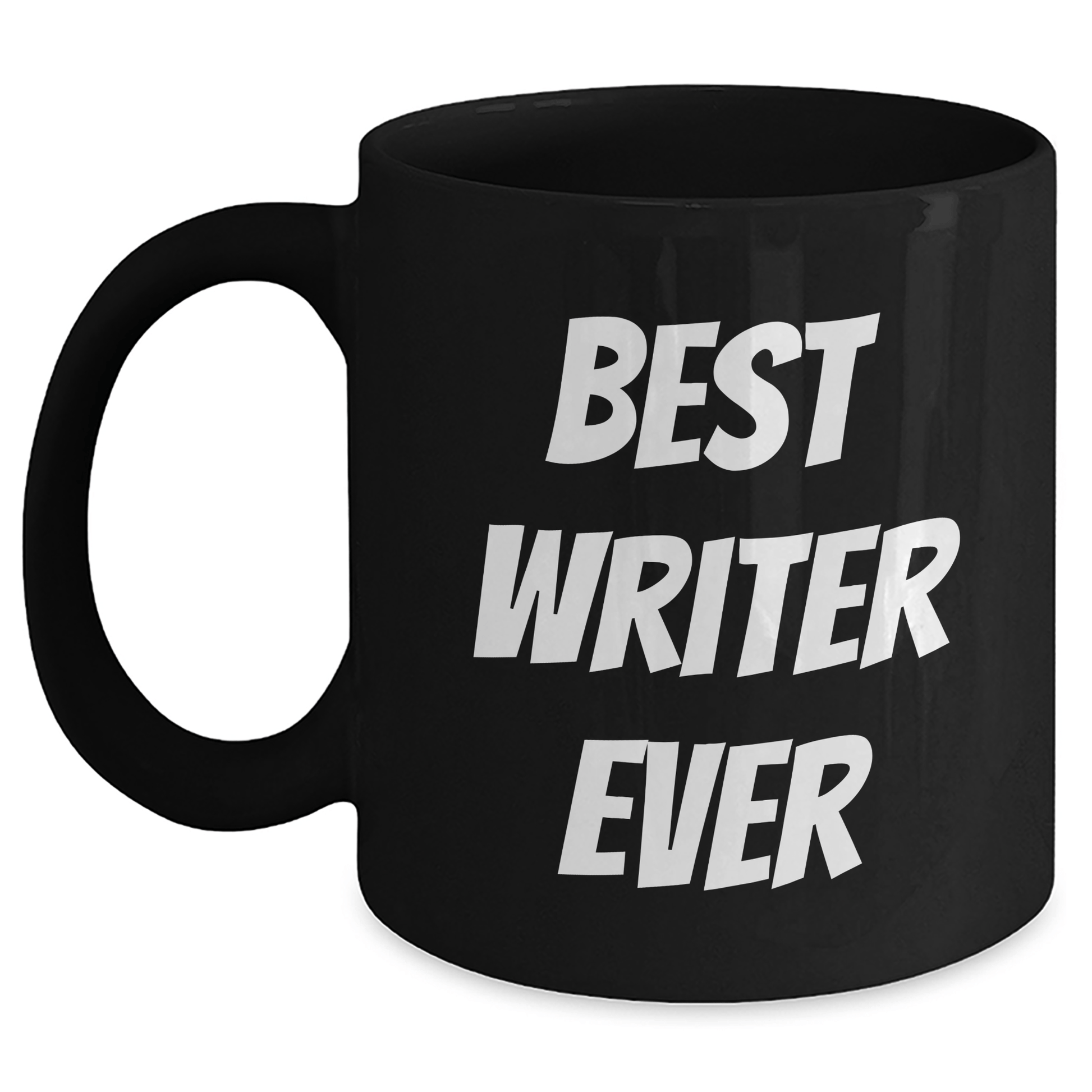 Funny Writer Gifts from Friends for Best Writer Ever Graduation Unique Gifts, Black Coffee Mug, 11oz or 15oz, Microwave and Dishwasher Safe - Victory Thru Vision