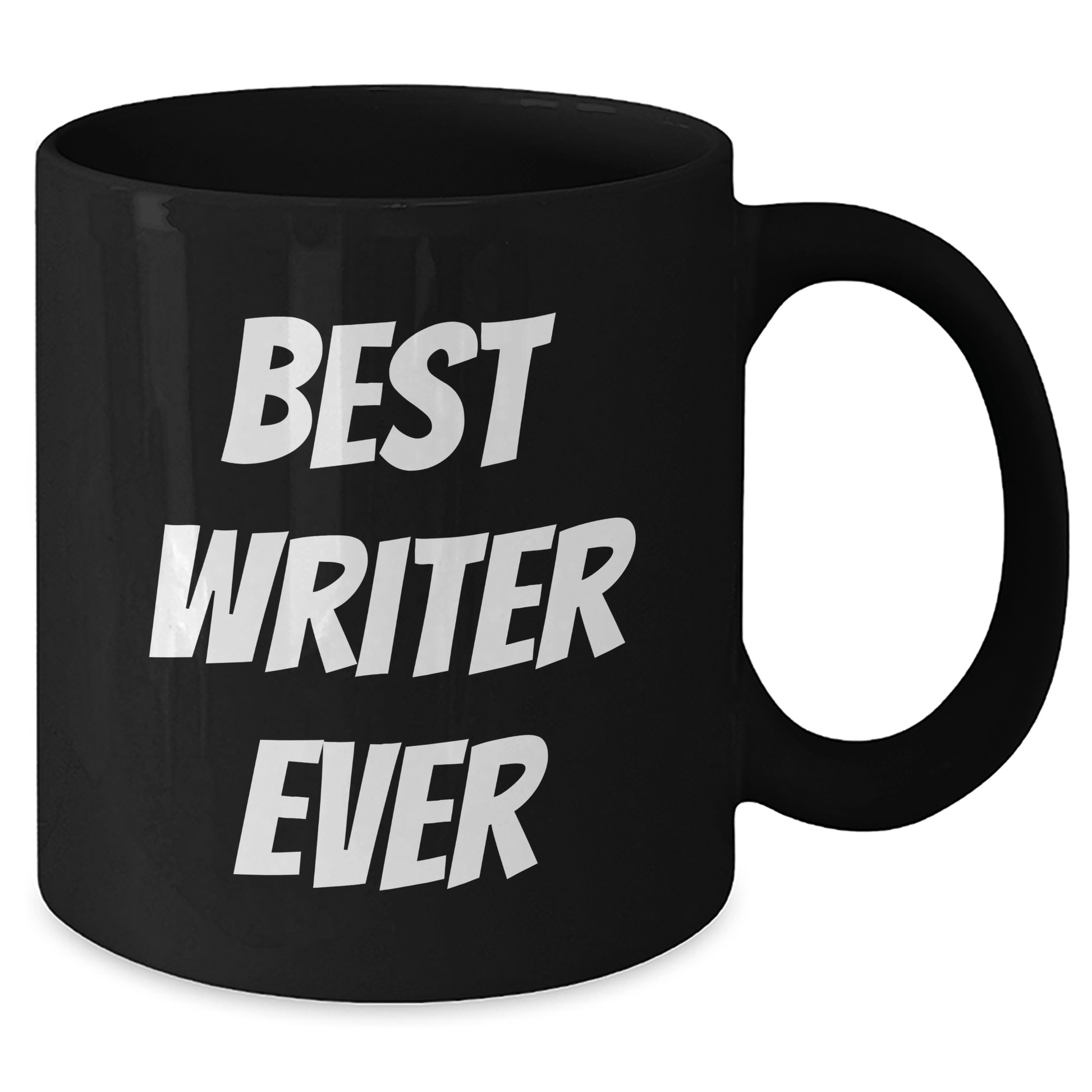 Funny Writer Gifts from Friends for Best Writer Ever Graduation Unique Gifts, Black Coffee Mug, 11oz or 15oz, Microwave and Dishwasher Safe - Victory Thru Vision