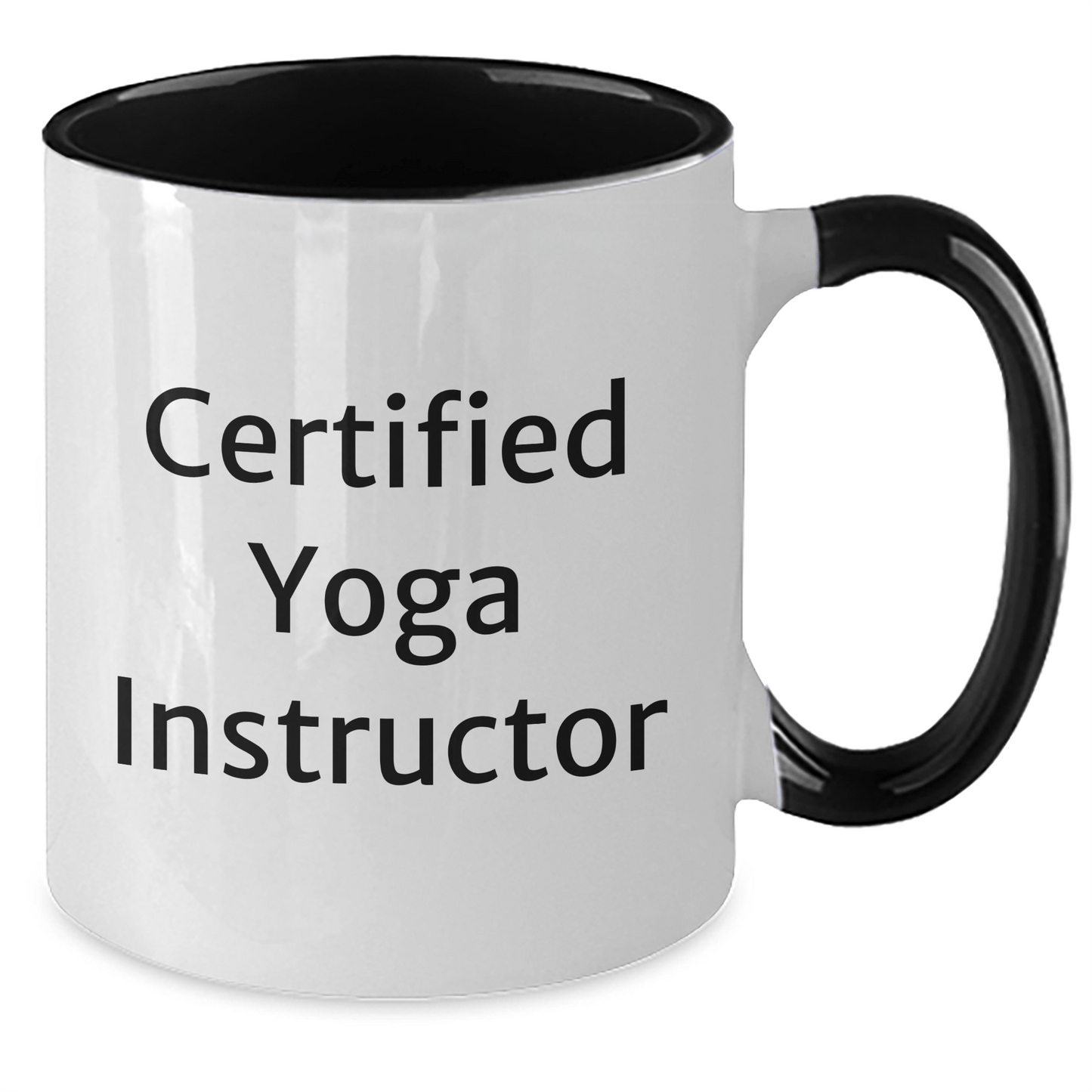 Funny Yoga Instructor Gifts - 'Namaste, Dad!' Two Tone Coffee Mug for Father's Day, Gifts from Mom, Friends, or Coworkers to Yoga Instructor Men or Women - Victory Thru Vision
