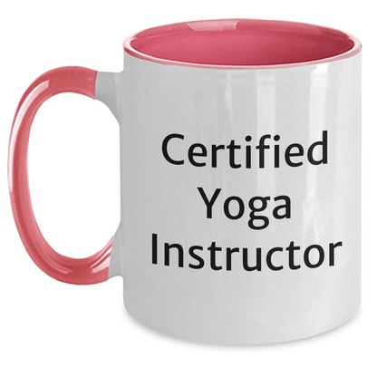 Funny Yoga Instructor Gifts - 'Namaste, Dad!' Two Tone Coffee Mug for Father's Day, Gifts from Mom, Friends, or Coworkers to Yoga Instructor Men or Women - Victory Thru Vision