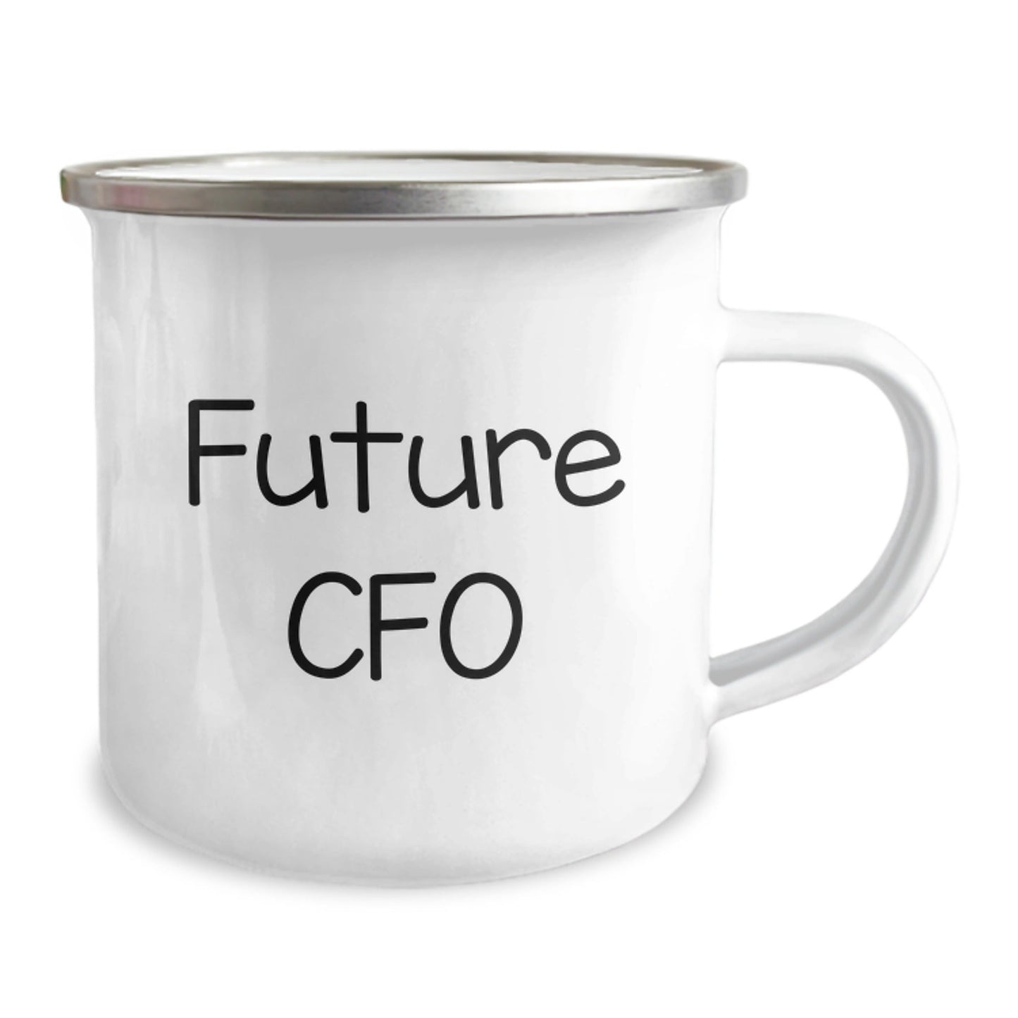 Future CFO Funny Camping Mug Gifts for Men from Friends, Inspirational Quote 'You're almost there, keep going!' - Victory Thru Vision