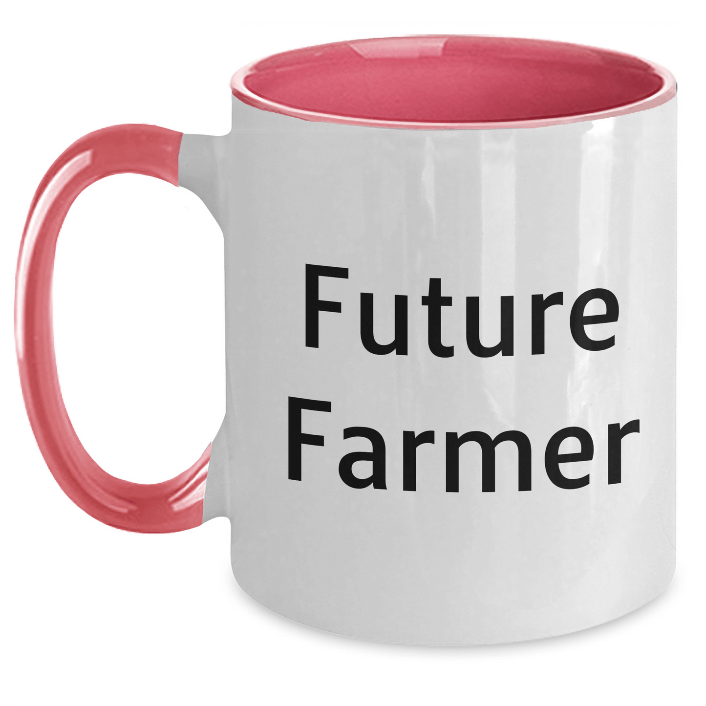 Future Farmer Funny Two Tone Coffee Mug Gifts from Family, Gifts for Farmer - Victory Thru Vision