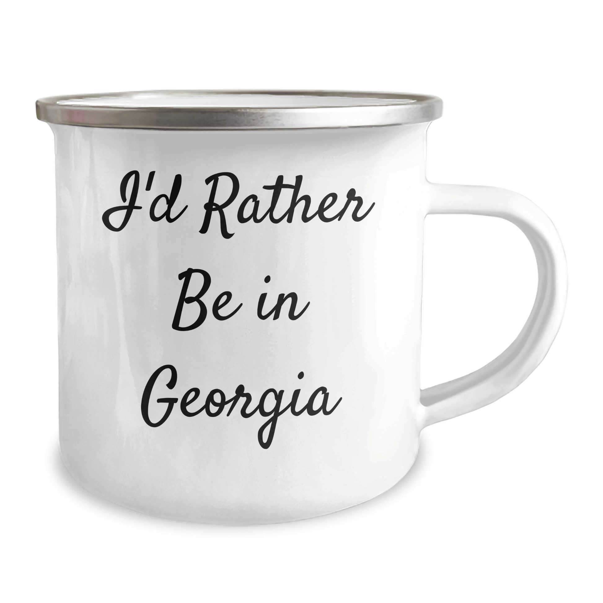 Georgia Camping Mug - 'I'd Rather Be In Georgia' - Unique Gifts for Men, Women, and Friends - Funny Graduation Presents - Victory Thru Vision 