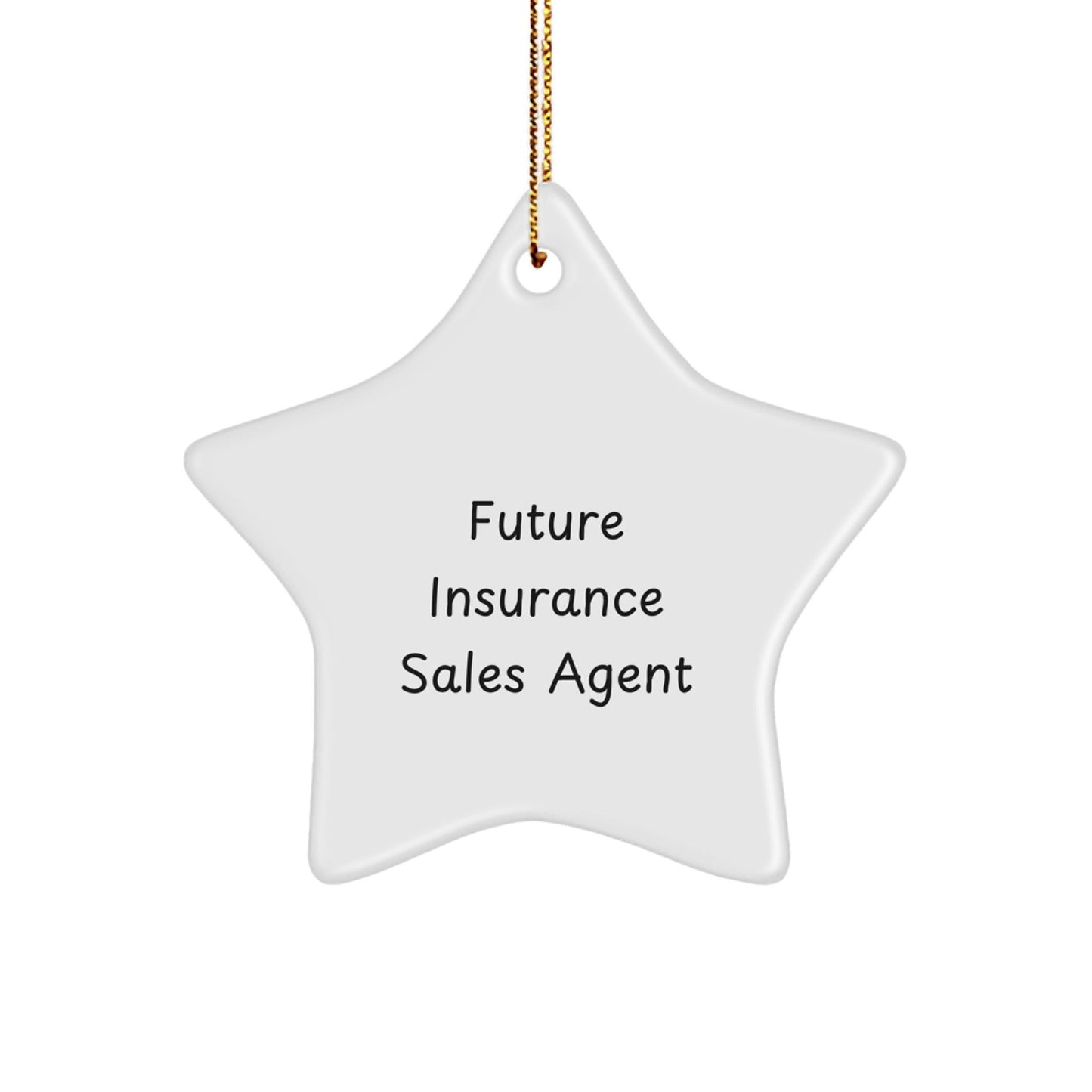 Gifts from Coworkers to Future Insurance Sales Agent, 'You're a Star!' Star Ornament for Christmas - Victory Thru Vision