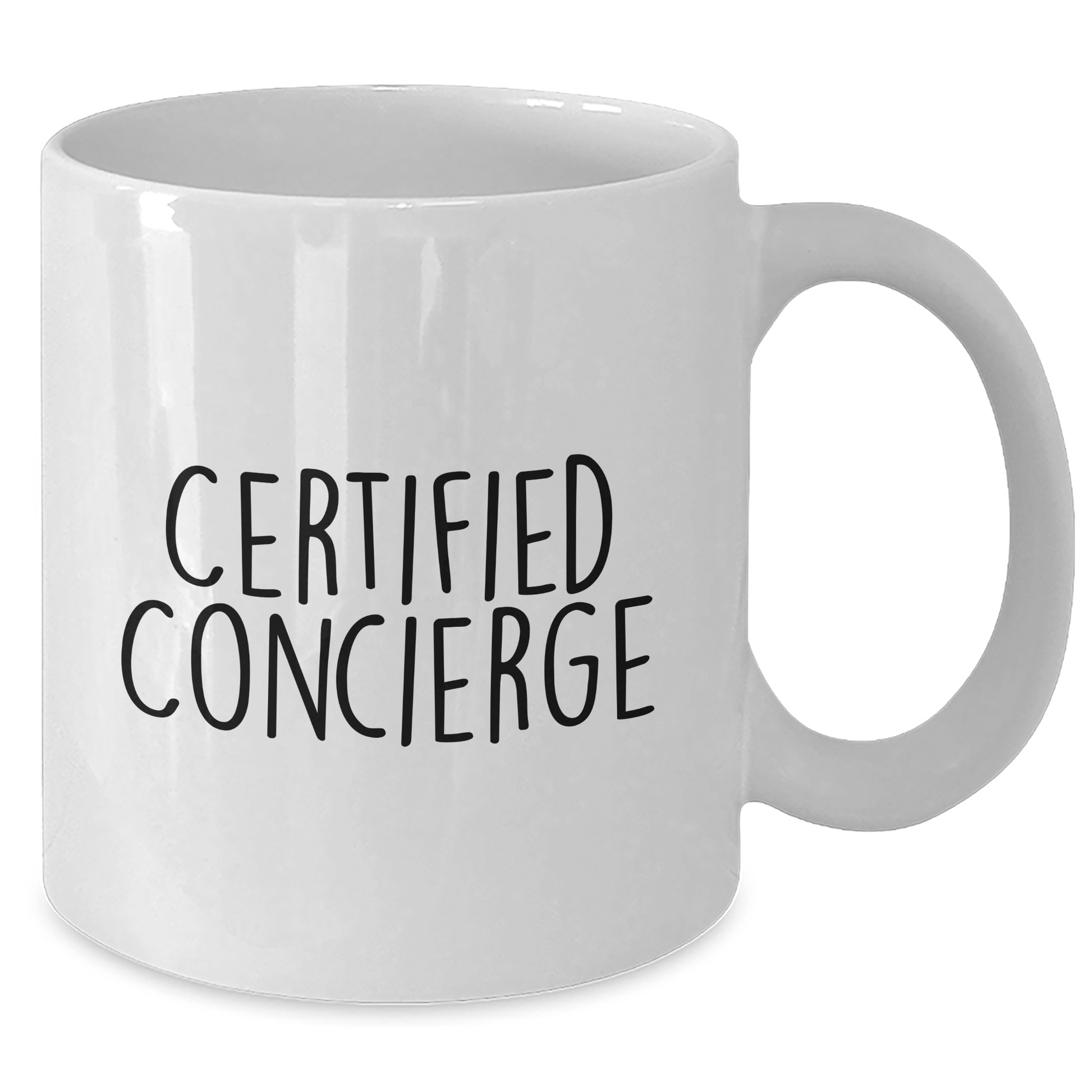 Gifts from Family to Concierge: Funny White Coffee Mug - Father's Day Unique Gifts for Men, 'May the Coffee Be With You' Quote - Victory Thru Vision 