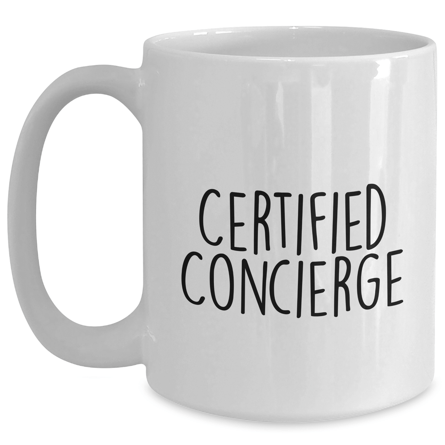 Gifts from Family to Concierge: Funny White Coffee Mug - Father's Day Unique Gifts for Men, 'May the Coffee Be With You' Quote - Victory Thru Vision 