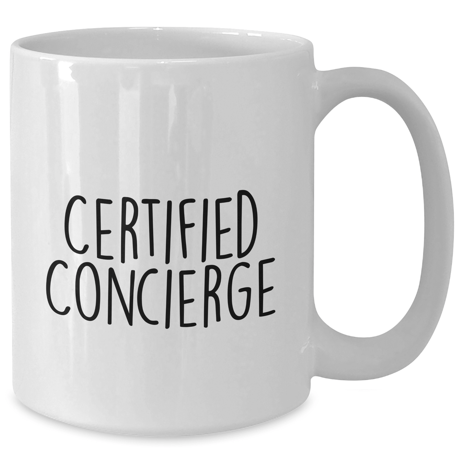 Gifts from Family to Concierge: Funny White Coffee Mug - Father's Day Unique Gifts for Men, 'May the Coffee Be With You' Quote - Victory Thru Vision 