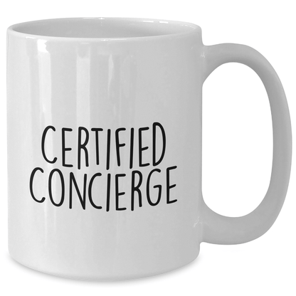 Gifts from Family to Concierge: Funny White Coffee Mug - Father's Day Unique Gifts for Men, 'May the Coffee Be With You' Quote - Victory Thru Vision 