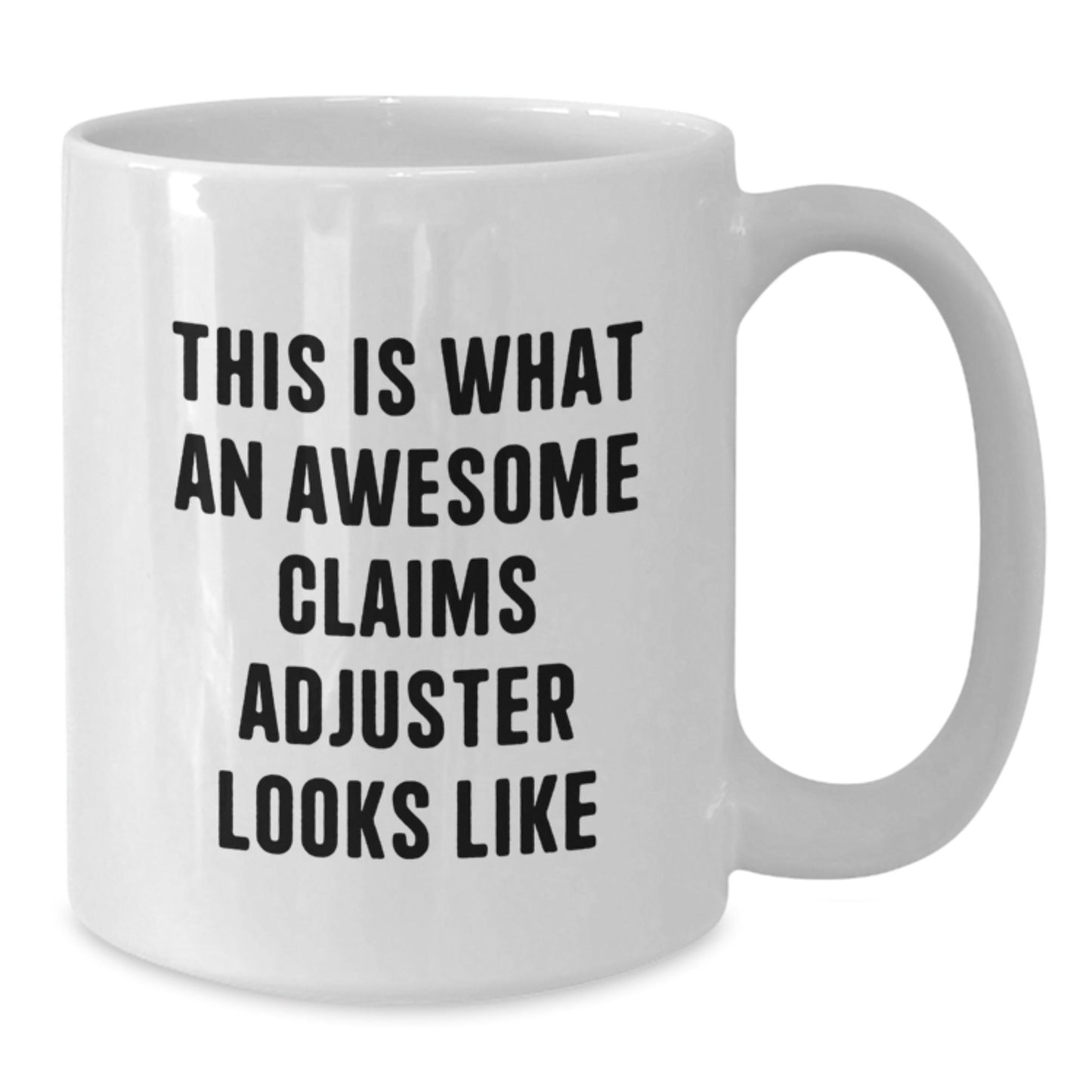 Gifts from Friends for Claims Adjuster, Funny White Coffee Mug, Graduation Unique Gifts - Victory Thru Vision