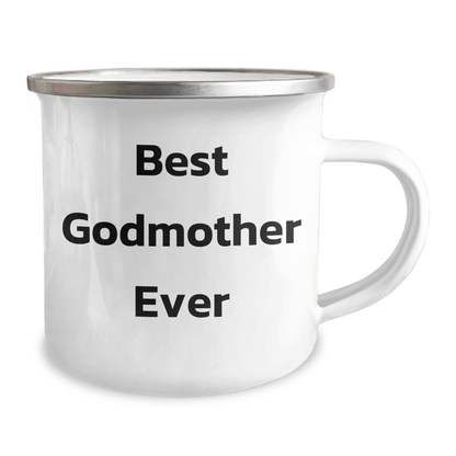Gifts from Friends to Best Godmother Ever, Funny Camping Mug for Father's Day, Godmother Gifts - Victory Thru Vision 