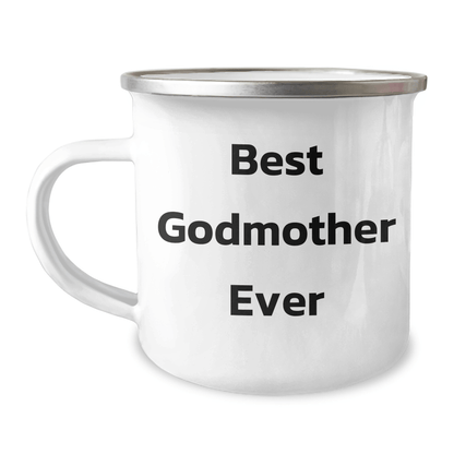 Gifts from Friends to Best Godmother Ever, Funny Camping Mug for Father's Day, Godmother Gifts - Victory Thru Vision 