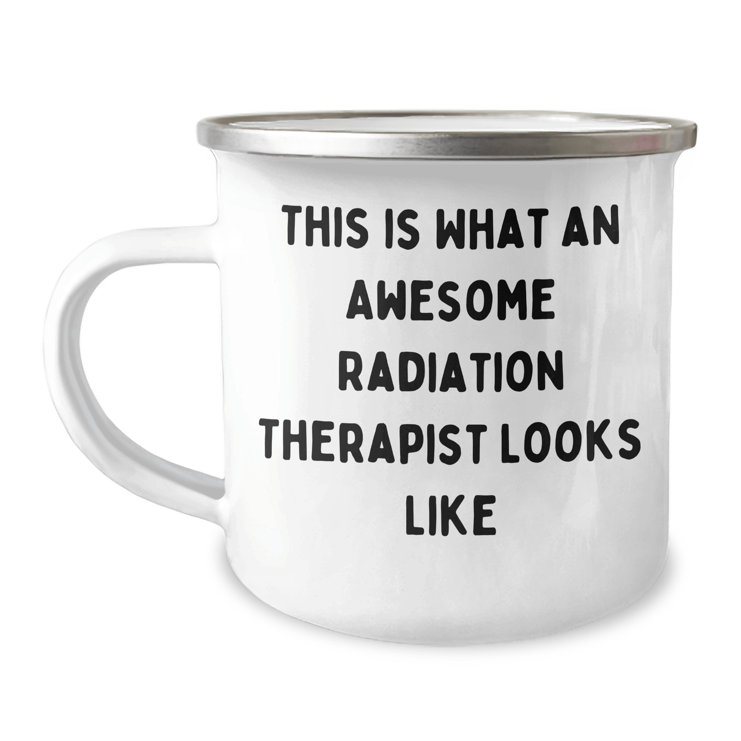 Gifts from Men to Awesome Radiation Therapist - 'This Is What An Awesome Radiation Therapist Looks Like' - Unique Mother's Day Present for Her Camping Mug - Victory Thru Vision 