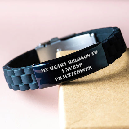 Funny Nurse Practitioner Gifts from Men - My Heart Belongs To A Nurse Practitioner Christmas Unique Gifts for Her - Image 3