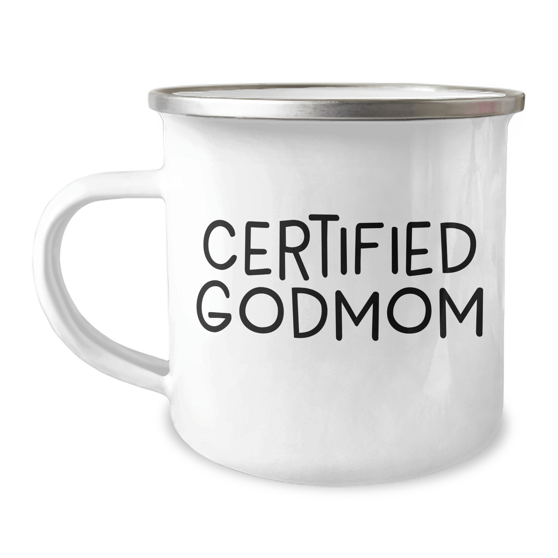 Godmom Certified Funny Gifts from Men for Godmom Camping Mug, Unique Father's Day Unique Gifts for Men - Victory Thru Vision 