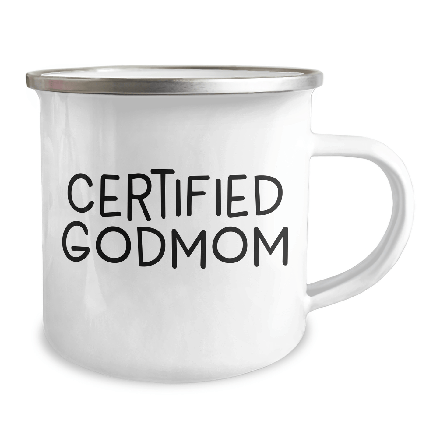 Godmom Certified Funny Gifts from Men for Godmom Camping Mug, Unique Father's Day Unique Gifts for Men - Victory Thru Vision 