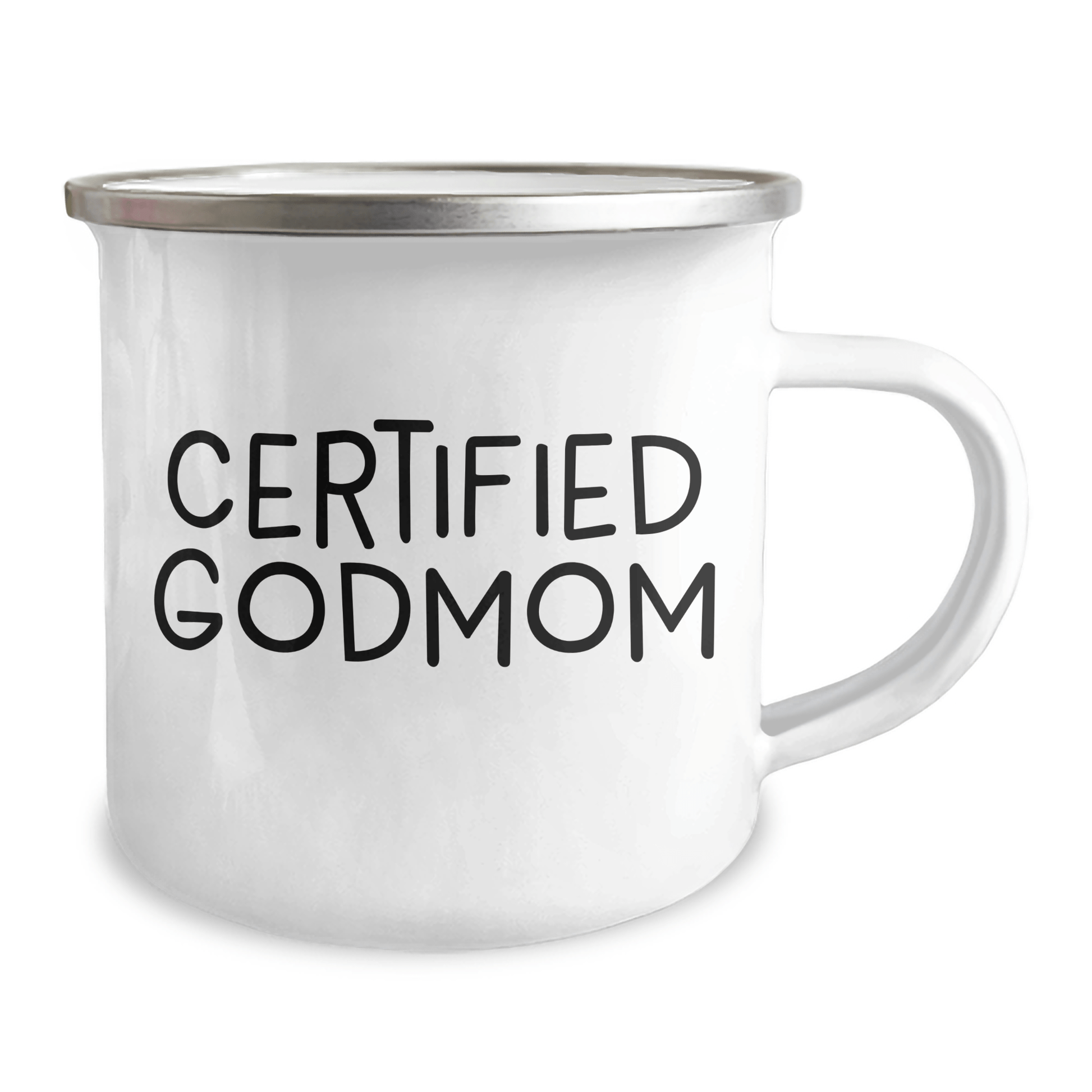 Godmom Certified Funny Gifts from Men for Godmom Camping Mug, Unique Father's Day Unique Gifts for Men - Victory Thru Vision 