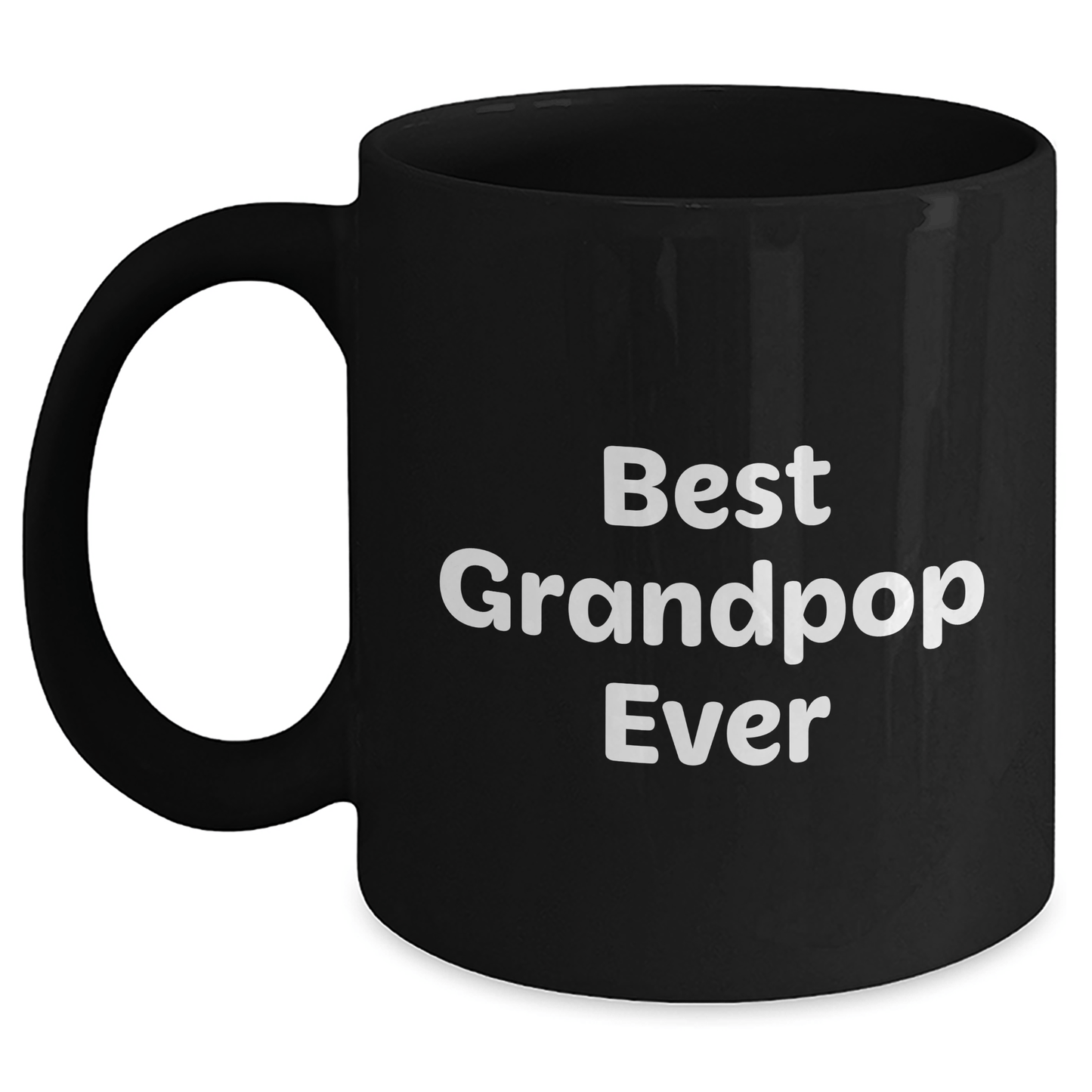 Grandpop's Best Ever Funny Gift Ideas for Men, Funny Black Coffee Mug for Graduation, Gifts from Family - Victory Thru Vision