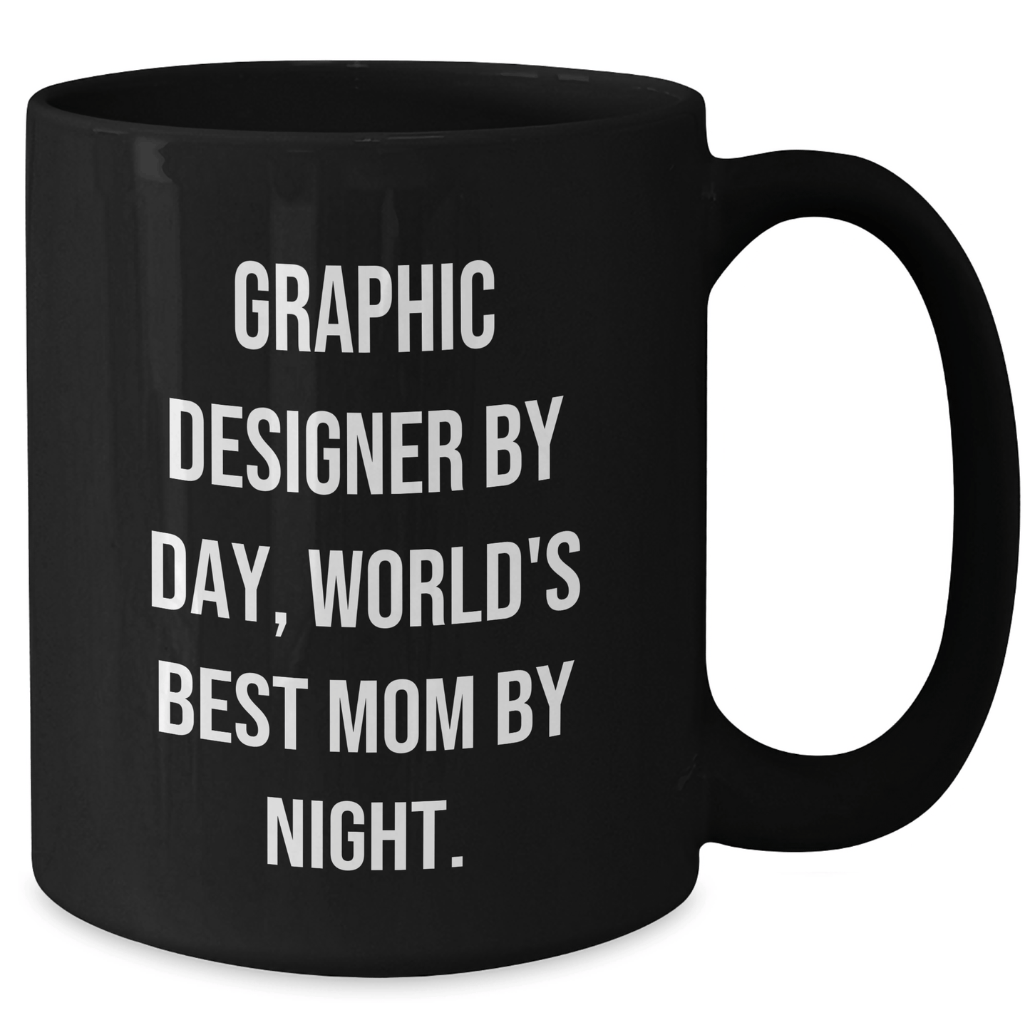 Graphic Designer Gifts, Black Coffee Mugs, Funny Quote, Father's Day Unique Gifts from Mom to Graphic Designer - Victory Thru Vision 