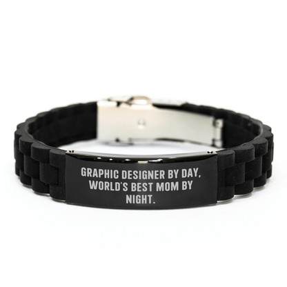 Graphic Designer Gifts by Day, Unique Glide lock Clasp Bracelet for Men, Father's Day Unique Gifts from Family - Victory Thru Vision 
