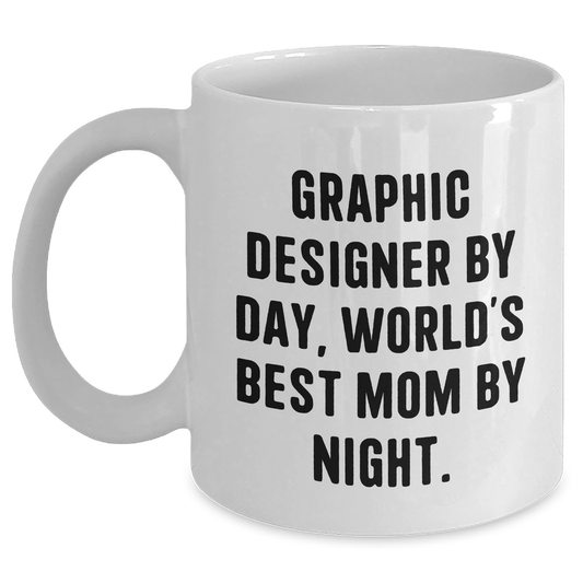 Graphic Designer Gifts, Funny Quote White Coffee Mug, Father's Day Unique Gifts from Friends, Coworkers, or Family - Victory Thru Vision 