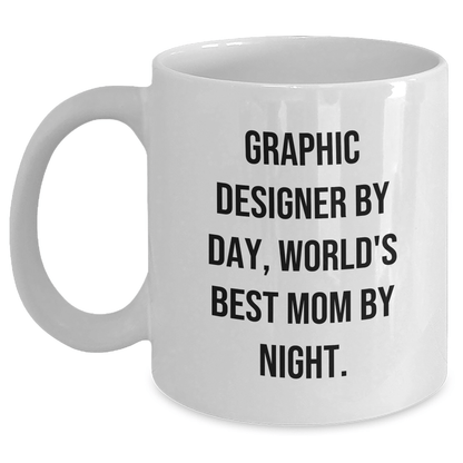 Graphic Designer Gifts, Funny Quote White Coffee Mug, Gifts from Mom, Gifts for Dad's Day - Victory Thru Vision 