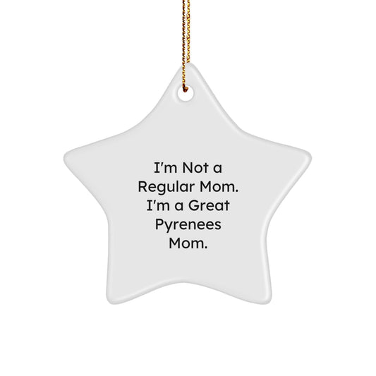 Great Pyrenees Dog Gifts, Funny Quote Ornament, Star Shaped MDF, Gifts from Family for Christmas Unique Gifts, Perfect for Great Pyrenees Dog Lovers - Victory Thru Vision