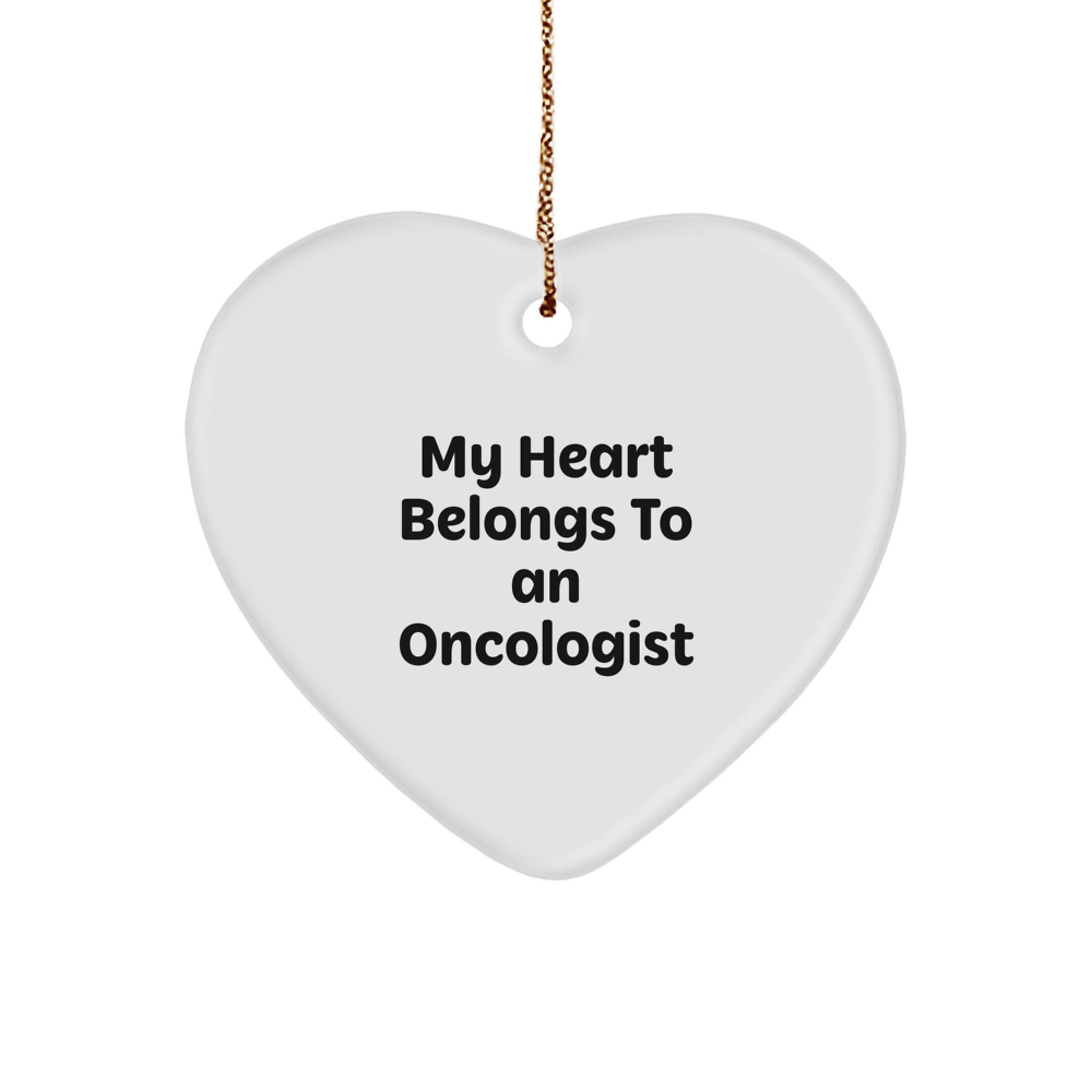 Funny Oncologist Heart Ornament Gifts from Family Friends Coworkers for Christmas Unique Gifts - Image 1