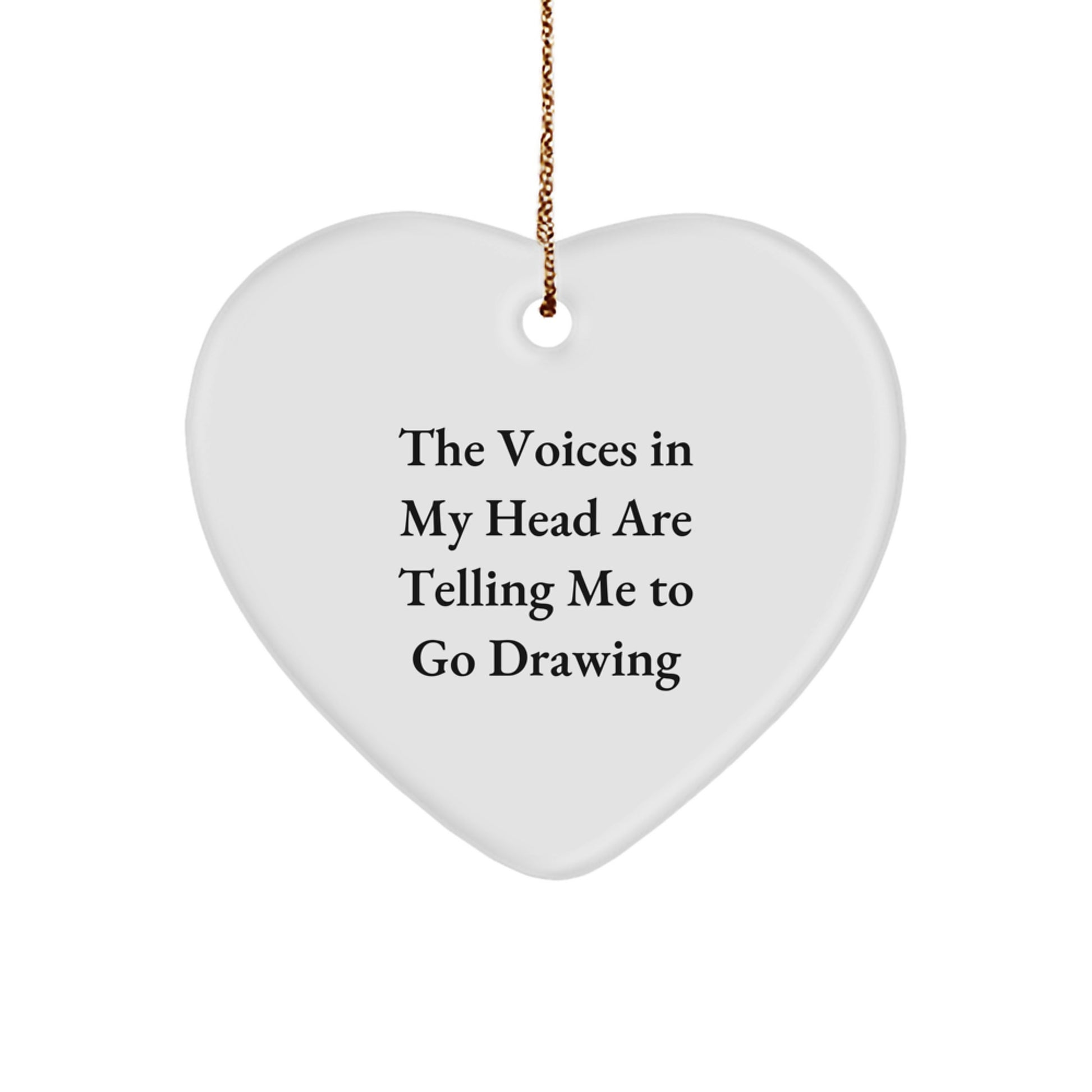 Funny Drawing Heart Ornament Gifts from Friends and Family to Encourage Your Inner Artist This Christmas - Image 1