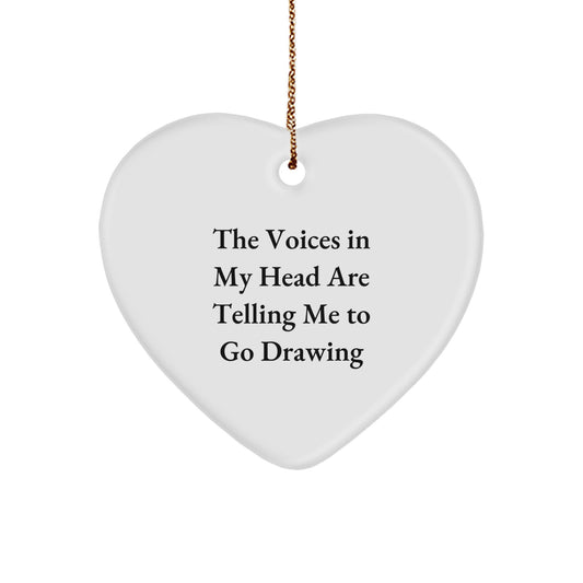 Funny Drawing Heart Ornament Gifts from Friends and Family to Encourage Your Inner Artist This Christmas - Image 1