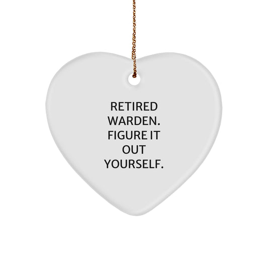 Heartfelt Gift for Retired Wardens - Funny Warden Wishes on Christmas - Image 1