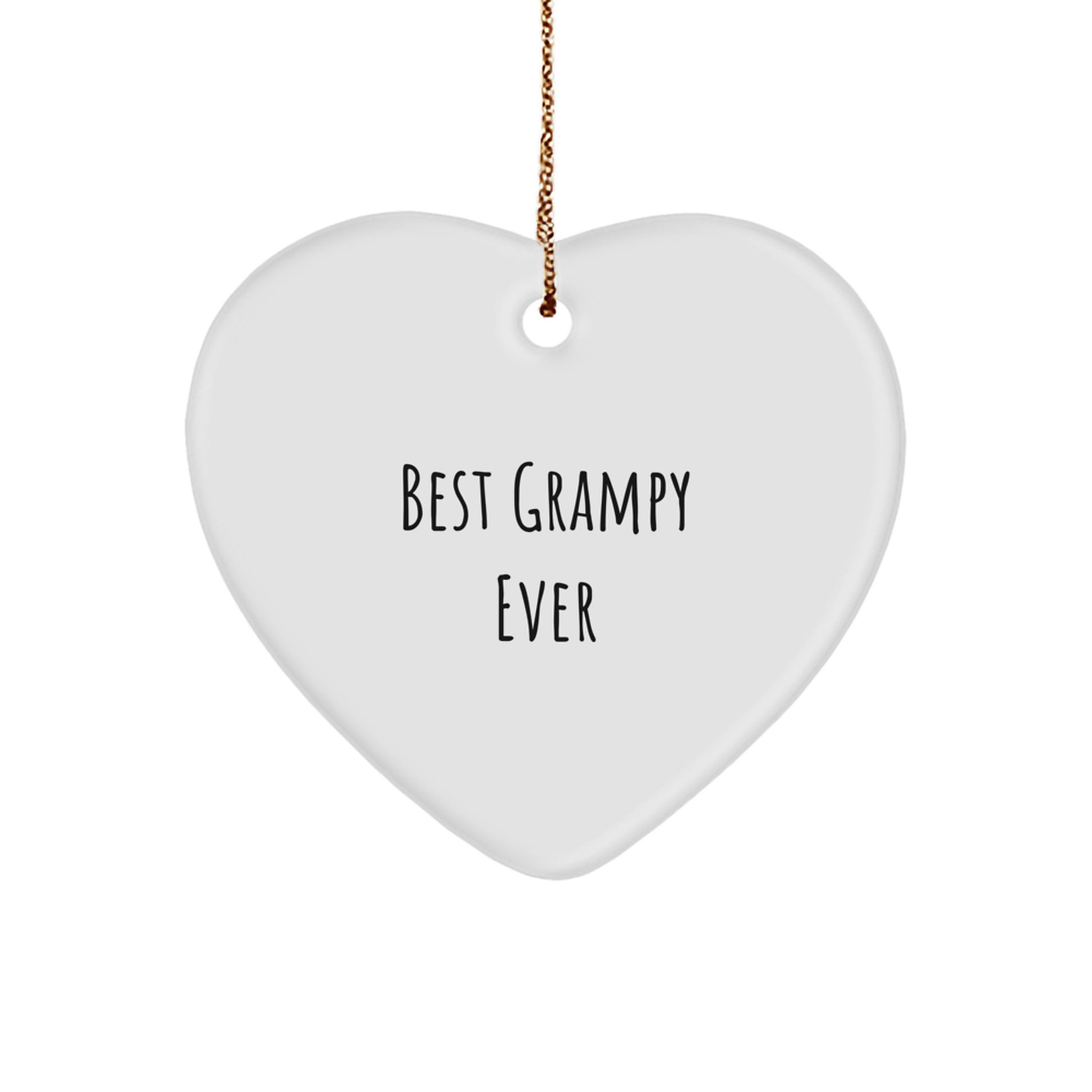 Funny Grampy Heart Ornament Gifts from Men, Women, or Family for Christmas Unique Presents Ideas - Image 1