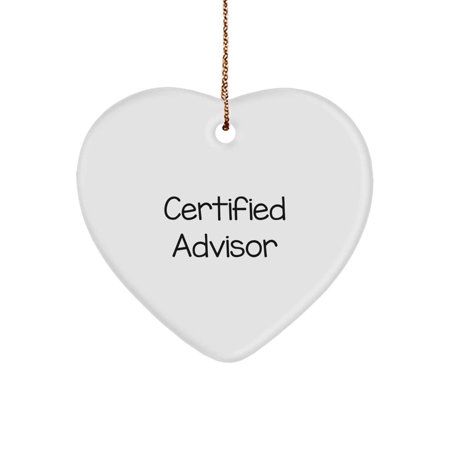 Funny Gift for Advisor, 'You're a-maze-ing!' Heart Ornament, Advisor Gifts, Christmas Unique Gifts from Friends, Gifts for Advisor - Image 1