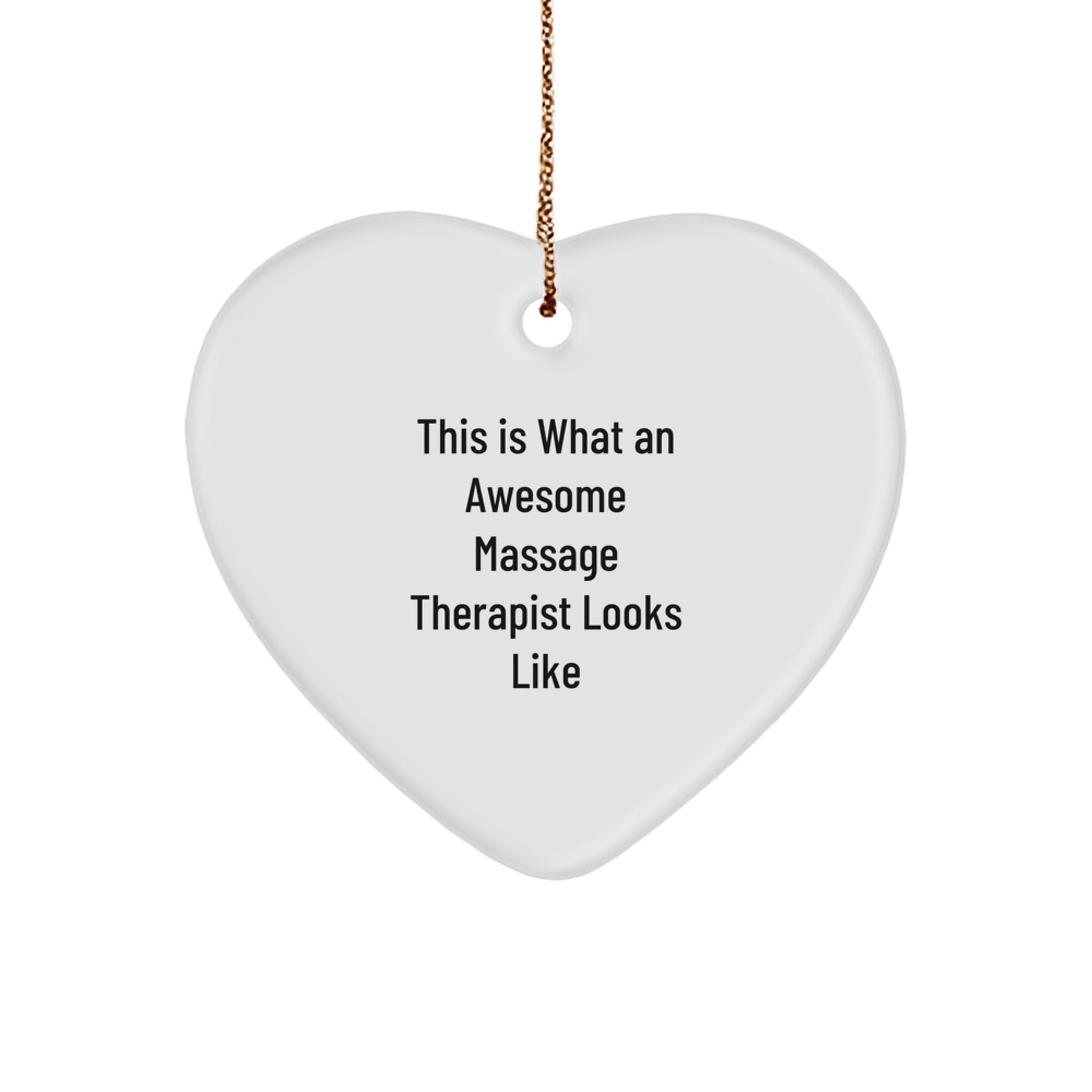 Funny Heart Ornament Gifts from Friends for Massage Therapist - Cute Christmas Unique Gifts - Image 1