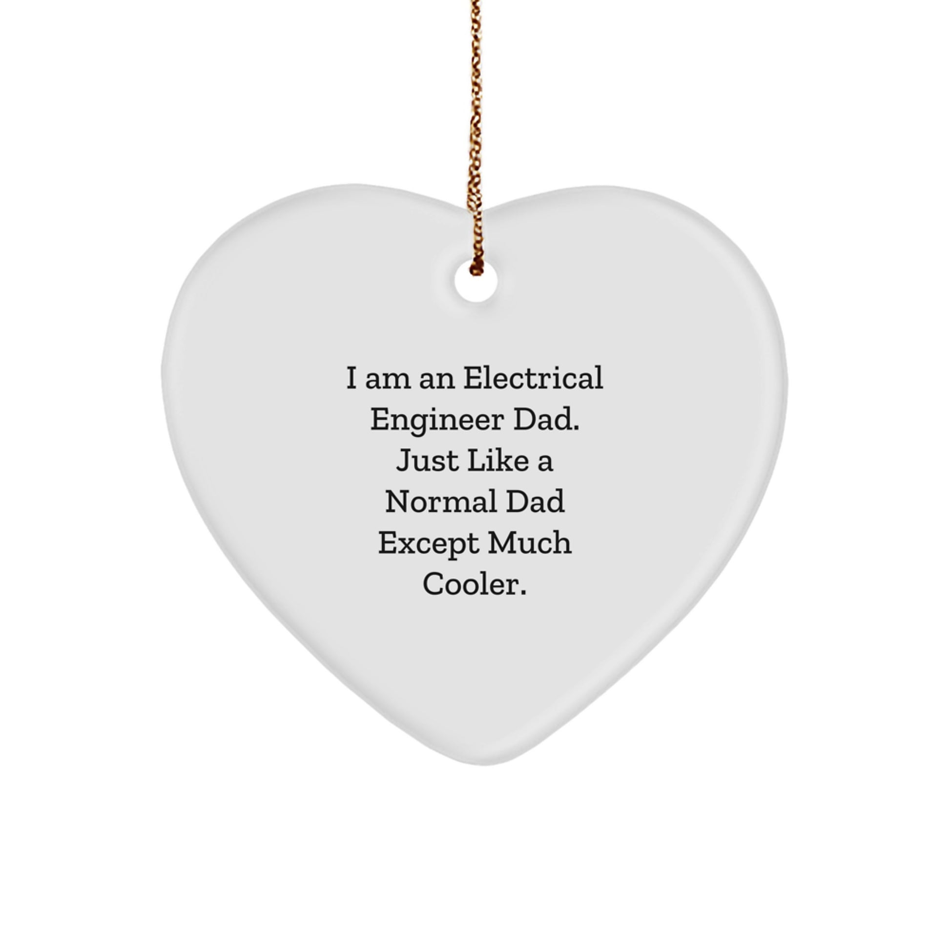 Electrical Engineer Heart Ornaments Gifts from Men to Sons at Christmas Unique - Image 1