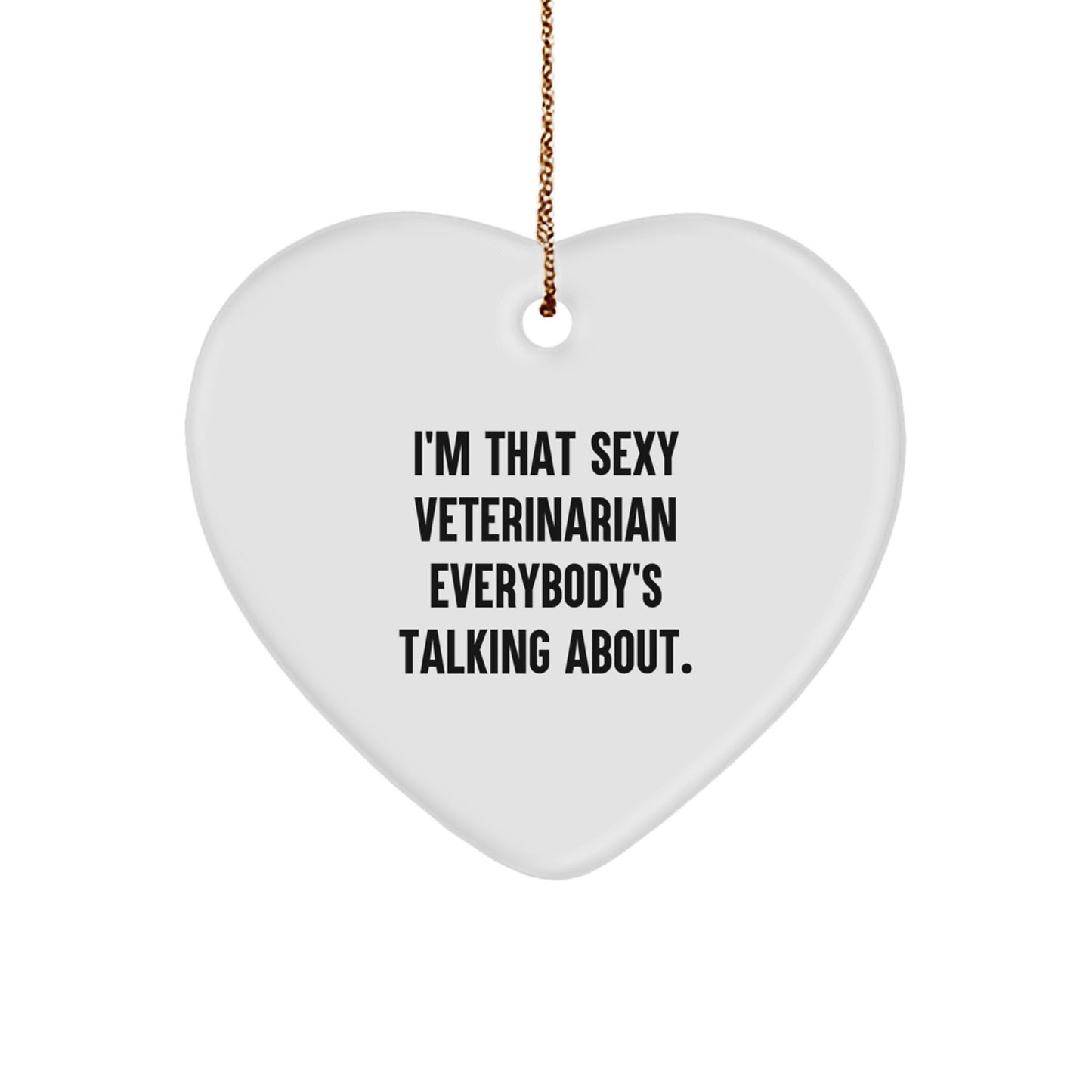 Funny Veterinarian Gifts from Men, Unique Heart Ornament for Veterinarian Women, Christmas Unique Gifts - Image 1