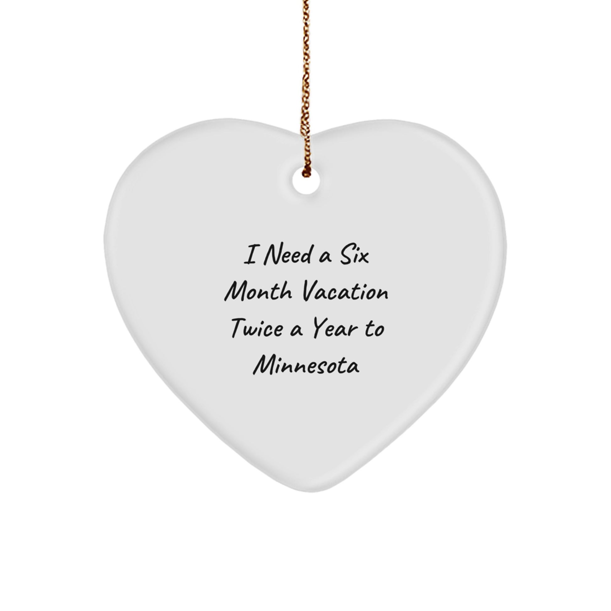Minnesota Heart Ornament Gifts from Friends and Family to Love the Twin Cities - Image 1