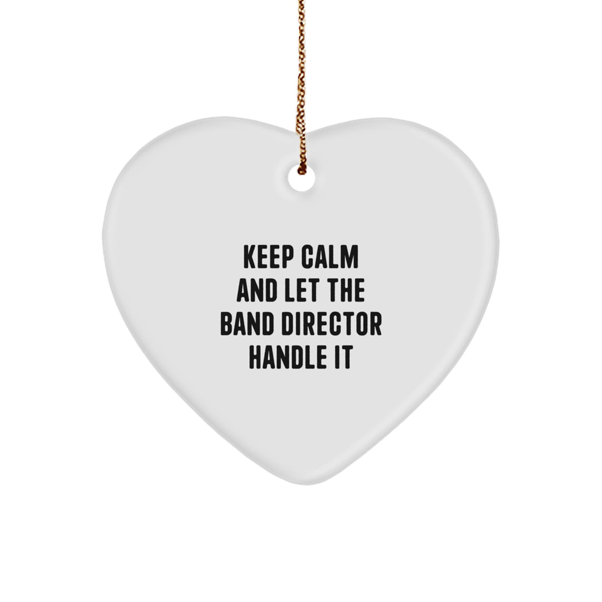 Funny Band Director Heart Ornament Gifts from Friends for Christmas Unique Gifts - Image 1