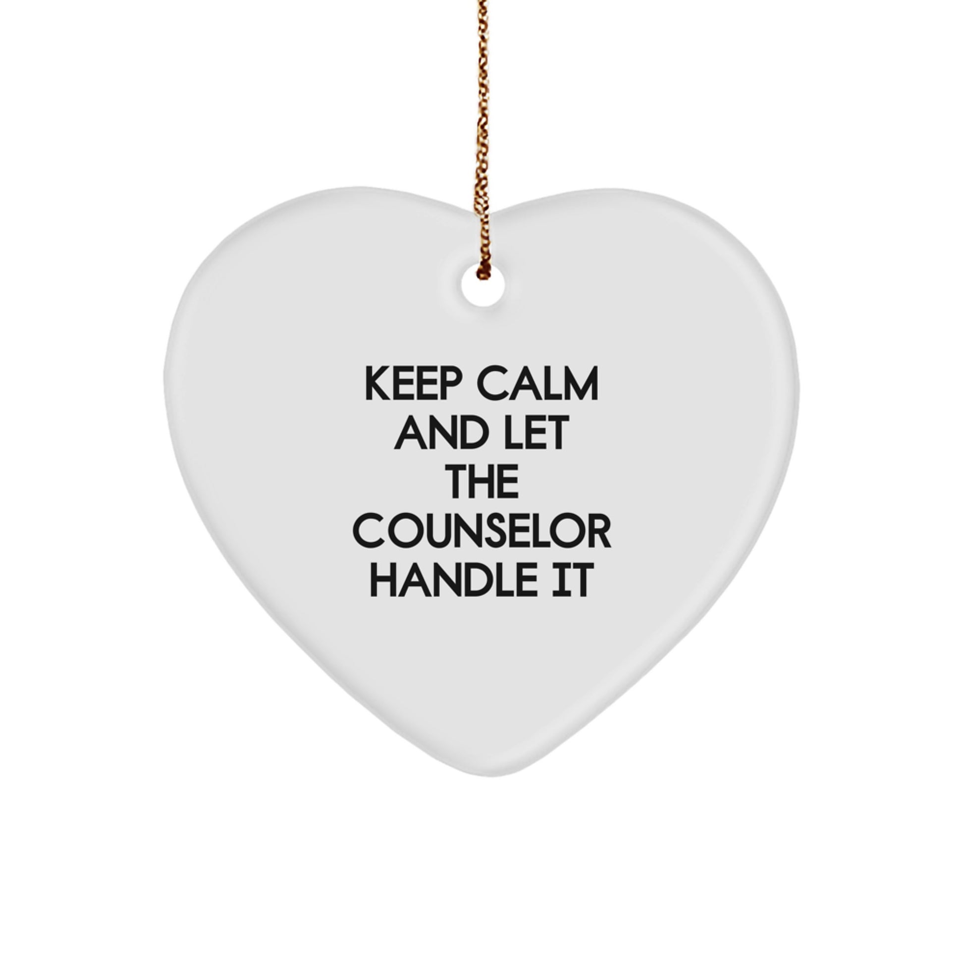 Funny Counselor Heart Ornament Gifts from Friends and Family for Christmas Unique - Image 1