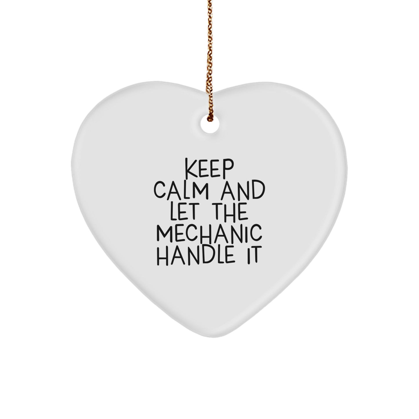 Funny Mechanic Heart Ornament Gifts from Men to Mechanic Friends on Christmas Unique - Image 1