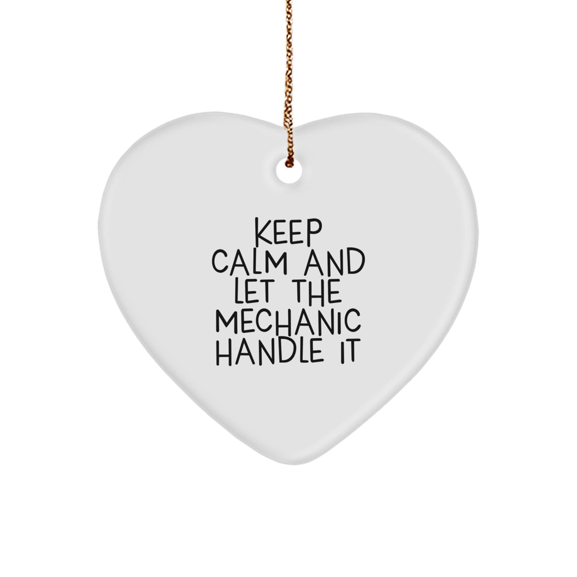 Funny Mechanic Heart Ornament Gifts from Men to Mechanic Friends on Christmas Unique - Image 1