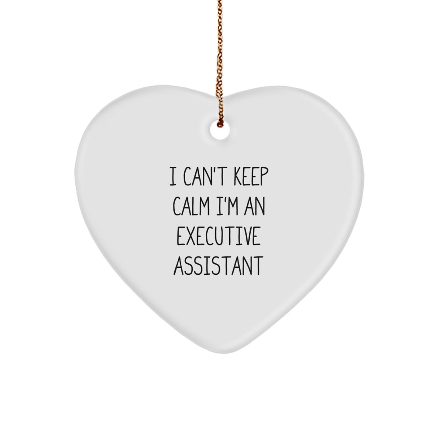 Funny Executive Assistant Heart Ornament Gifts from Friends, Inspirational Christmas Unique Gifts for Executive Assistants - Image 1