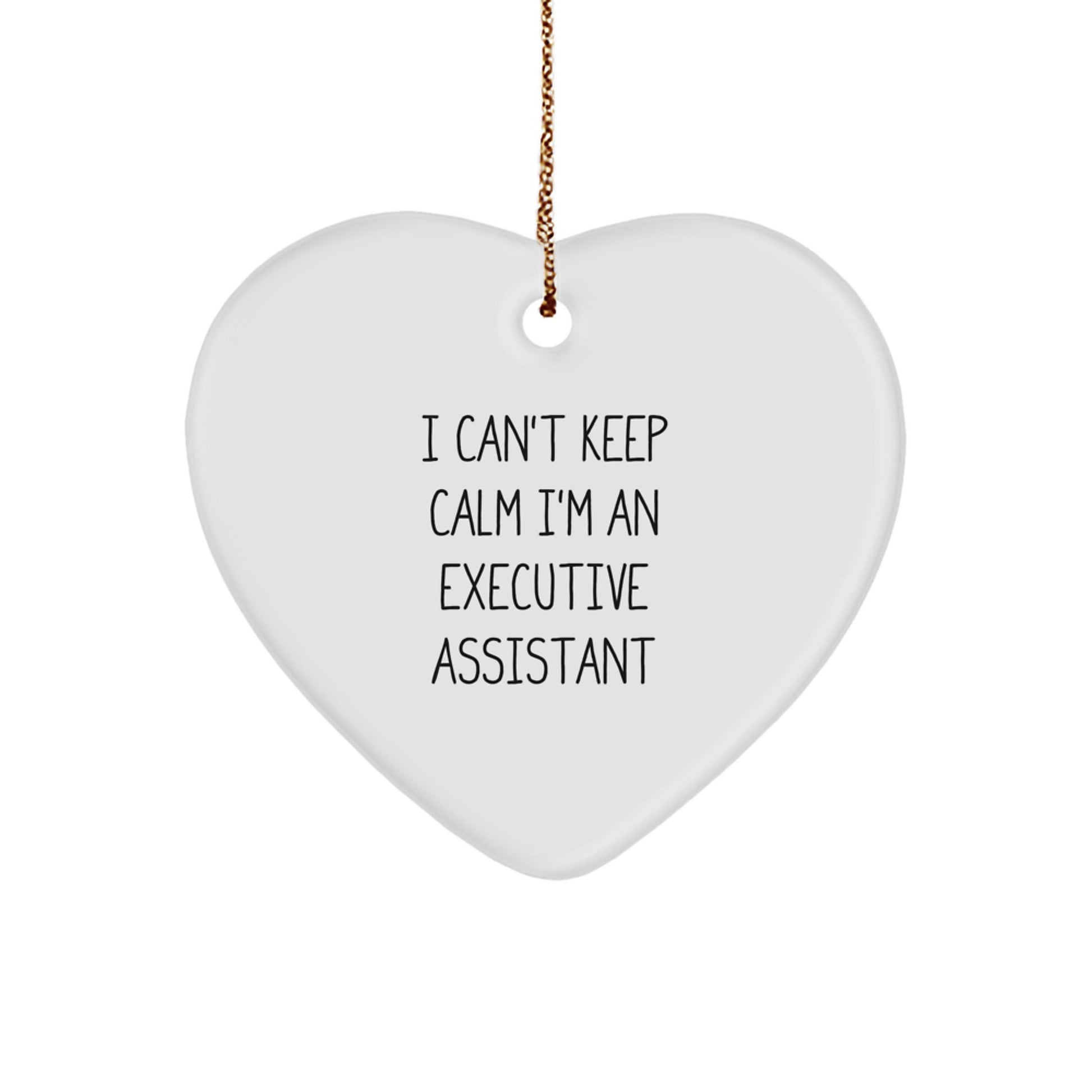 Funny Executive Assistant Heart Ornament Gifts from Friends, Inspirational Christmas Unique Gifts for Executive Assistants - Image 1