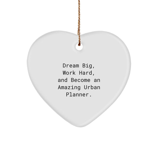 Urban Planner Gifts from Family, Funny Heart Ornament for Urban Planner, Christmas Unique Gifts - Image 1