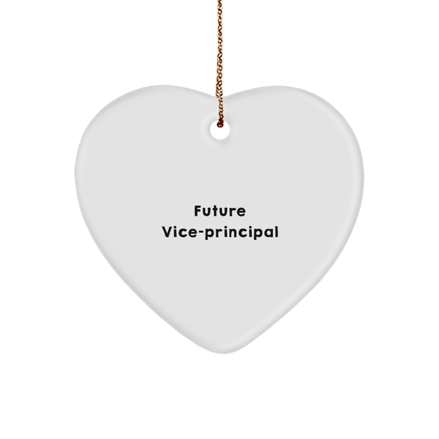 Funny Gift for Vice-principal Friends, Vice-principal Inspirational Heart Ornament, Gifts from Friends to Vice-principal Men at Christmas - Image 1