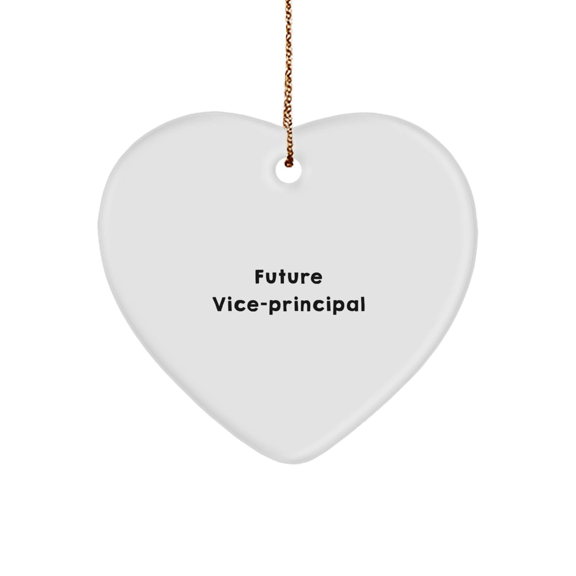 Funny Gift for Vice-principal Friends, Vice-principal Inspirational Heart Ornament, Gifts from Friends to Vice-principal Men at Christmas - Image 1